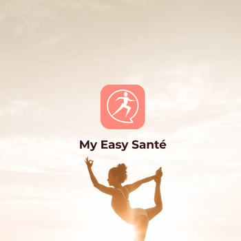 logo application my easy santé avec femme faisant du yoga